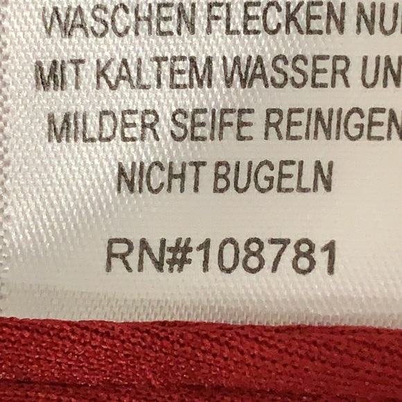 Aidan Mattox Sequined Red/ Black Blouse / Top Party New Years Eve Cocktail 4 - Picture 8 of 8